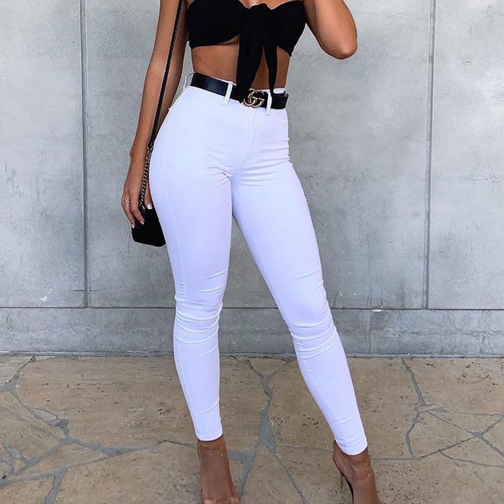 FASHION NOVA White High waisted Jeans